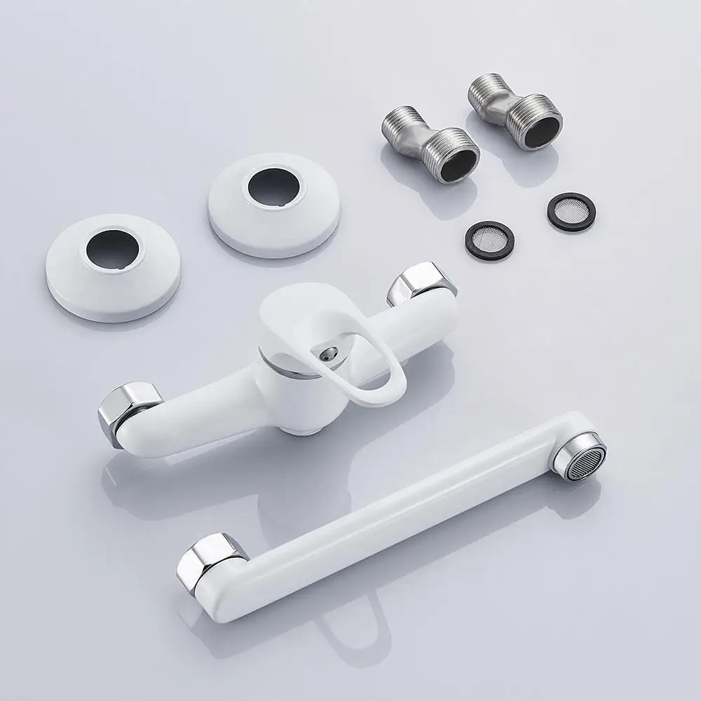 Küche Wasserhahn Mixer Wand Montiert Einzigen Griff Mischbatterie Waschbecken Wasserhahn Rotation Heißes Kaltes Wasser Mixer Mopp Pool Wasserhahn Becken Wasserhahn