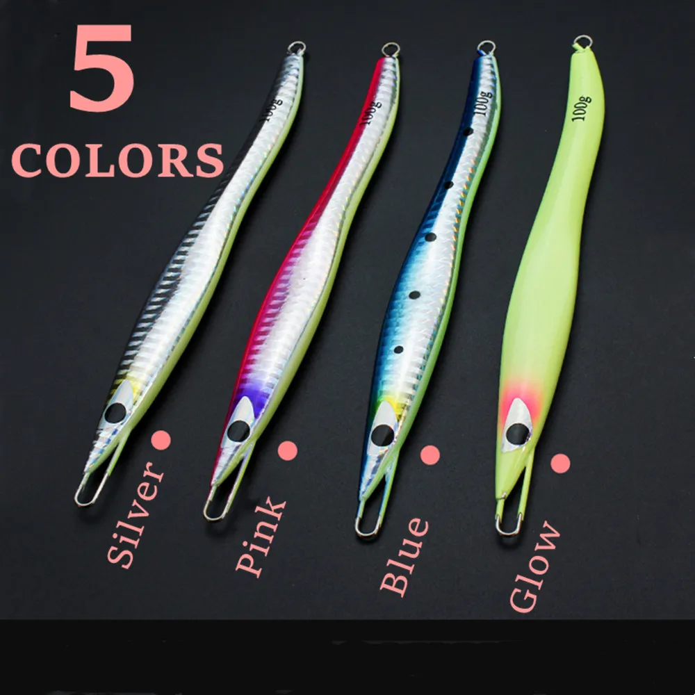 JIGGING PRO G2 Biển Sâu Mồi Cá Mồi Tốc Độ Jig Kim Loại Ghép Hình Nhân Tạo Mồi Jigging Dụ 100G 150G chậm Câu Cá Ghép Hình