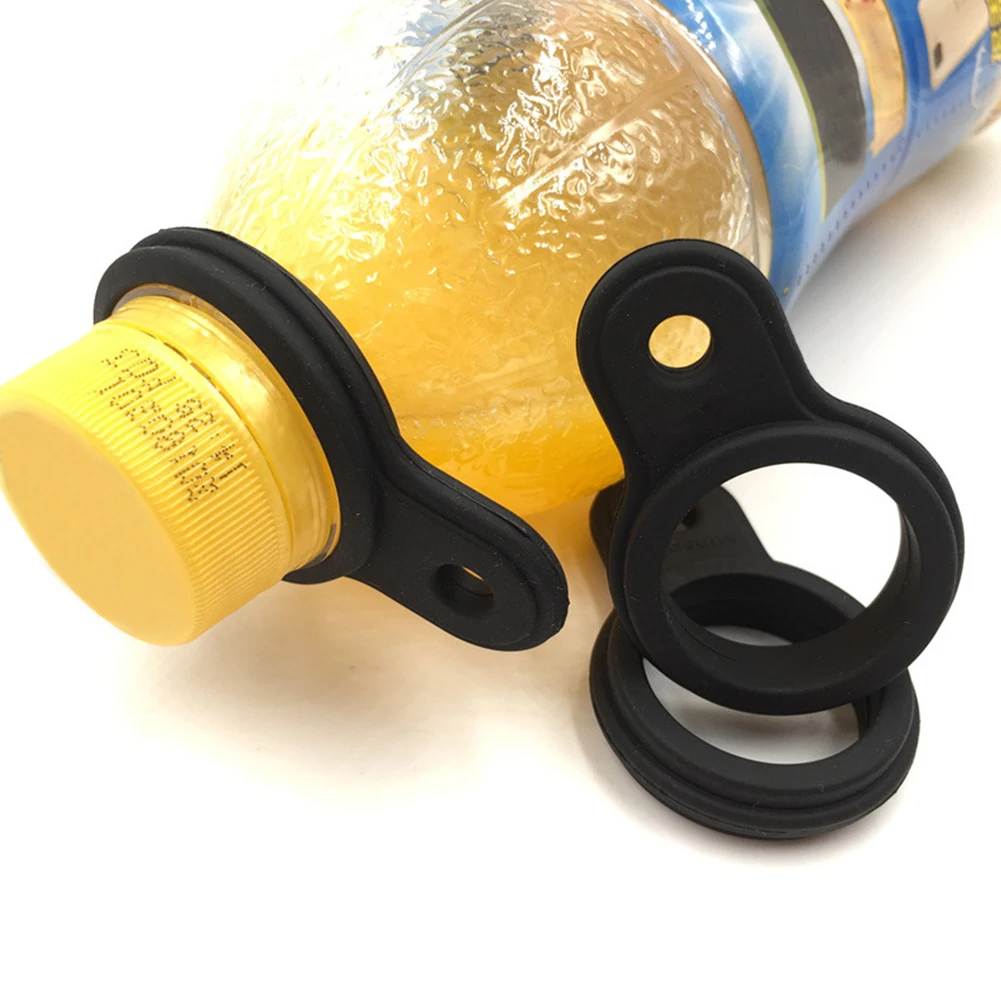 Hervidor colgante con hebilla, mosquetón de silicona, soporte de botella de agua para deportes, campamento al aire libre, Camping, elementos portátiles para exteriores