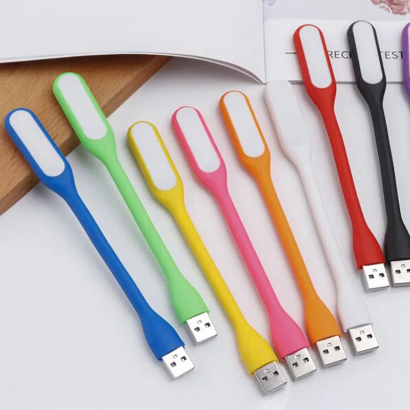 Flexo LED USB lámpara de libro luz Mini portátil USB LED banco de energía portátil Notebook lectura escritorio luz USB luces de noche