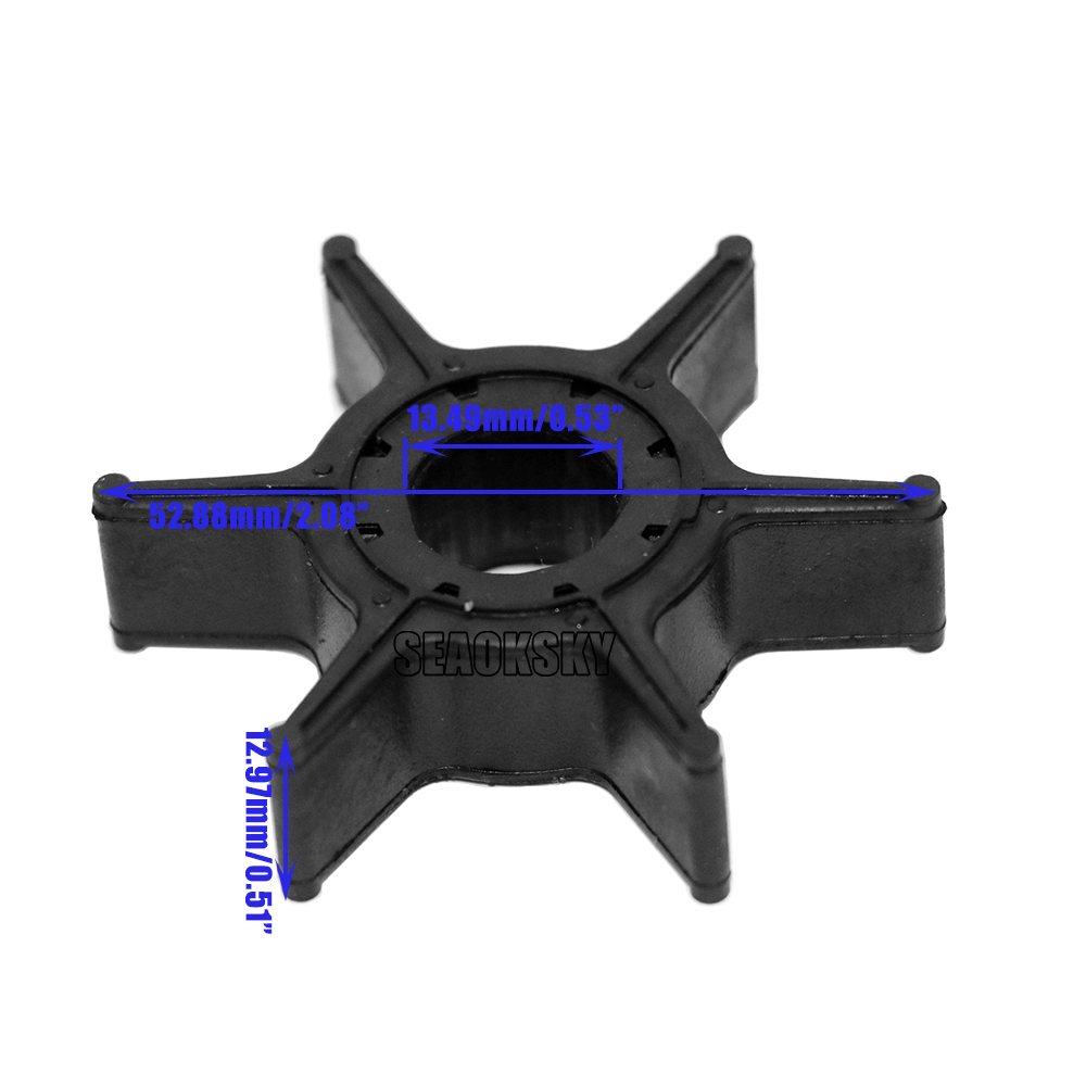 Water pump impeller 63V-44352-01-00 63V-44352-01 for Yamaha 9.9HP 15HP 20HP Boat Motor