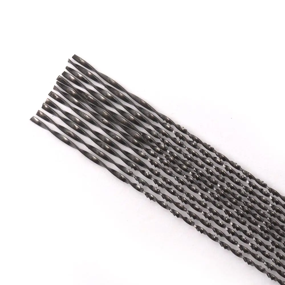 10 Chiếc 130Mm 2 #/3 #/7 #/8 # Cuộn Lưỡi Cưa Xoắn Ốc Răng cưa Gỗ Lưỡi Dao Thép Không Gỉ Dây Cắt Kim Loại Tay Thủ Công Dụng Cụ Khắc