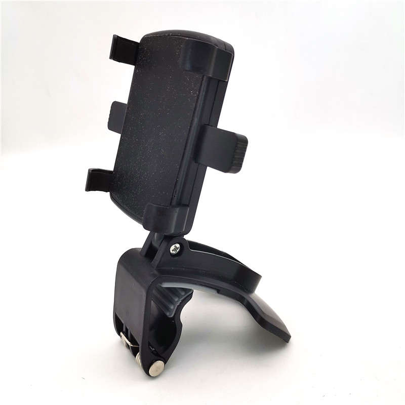 360 ° ABS Hitam Dudukan Dasbor Mobil Dudukan Berdiri Penjepit Aksesori Klip untuk Ponsel GPS