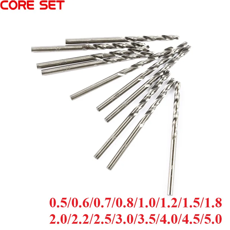 Bộ 5 0.5MM-5MM Coban Thép Không Gỉ Vặn Khoan Máy Khoan Điện Quay Dụng Cụ Điện Cho Coban-Chứa 0.8/1.0/1.2/1.5MM