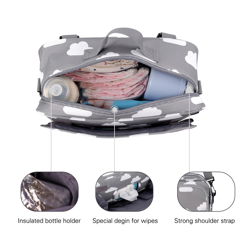 Kinderwagen Reise tragbare multifunktionale Stillwindeltasche Polyester wasserdichte Aufbewahrungstasche für Mutter und Kind