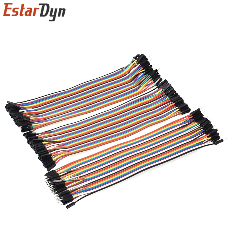 Línea Dupont 10cm/20CM/30CM macho a macho + hembra a macho + Cable de puente hembra a hembra Cable Dupont para arduino KIT de bricolaje