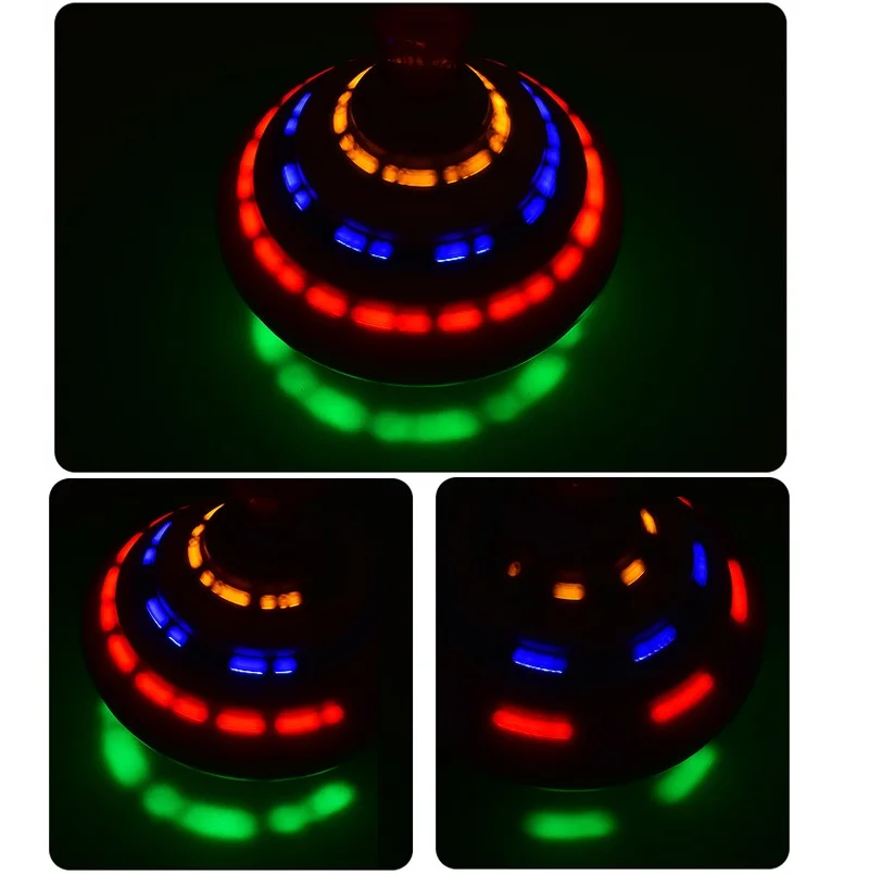 Classic Magic Spinning Tops ของเล่นเพลง Gyro ของเล่นเด็ก LED Flash Light เพลงตลกของเล่นเด็กของขวัญวันเกิด