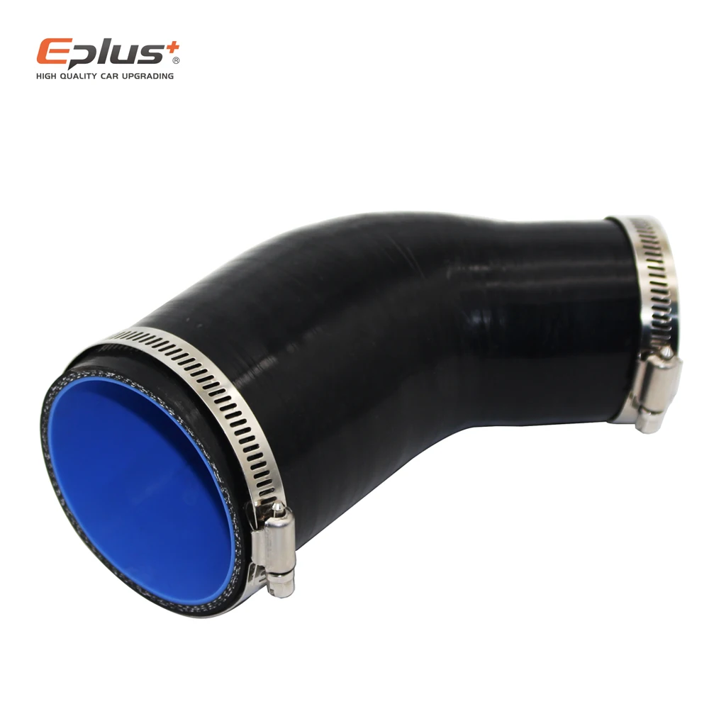 EPLUS Đa Năng Silicone Ống Đầu Nối Ống Intercooler Turbo Lượng Ống Nối Vòi 45 Độ Nhiều Kích Cỡ Đen