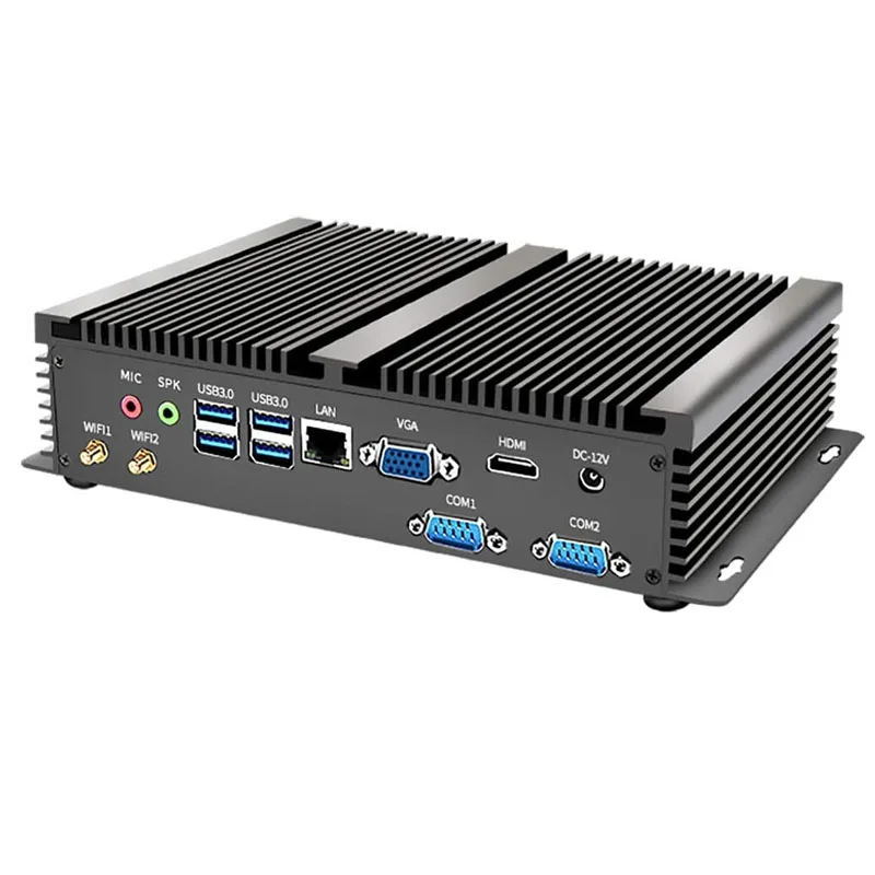 11th Gen Industrial Mini PC Intel Core i7 1165G7 i5 1135G7 Fanless System Barebone Computer 2xDDR4 Ram Slot HDMI VGA 7*USB WiFi