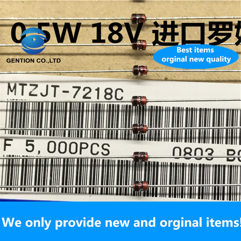 30PCS 100% New original best MTZJT-7218C 0.5W 18V imported MTZJ18C Zener diode 18V in stock real photo