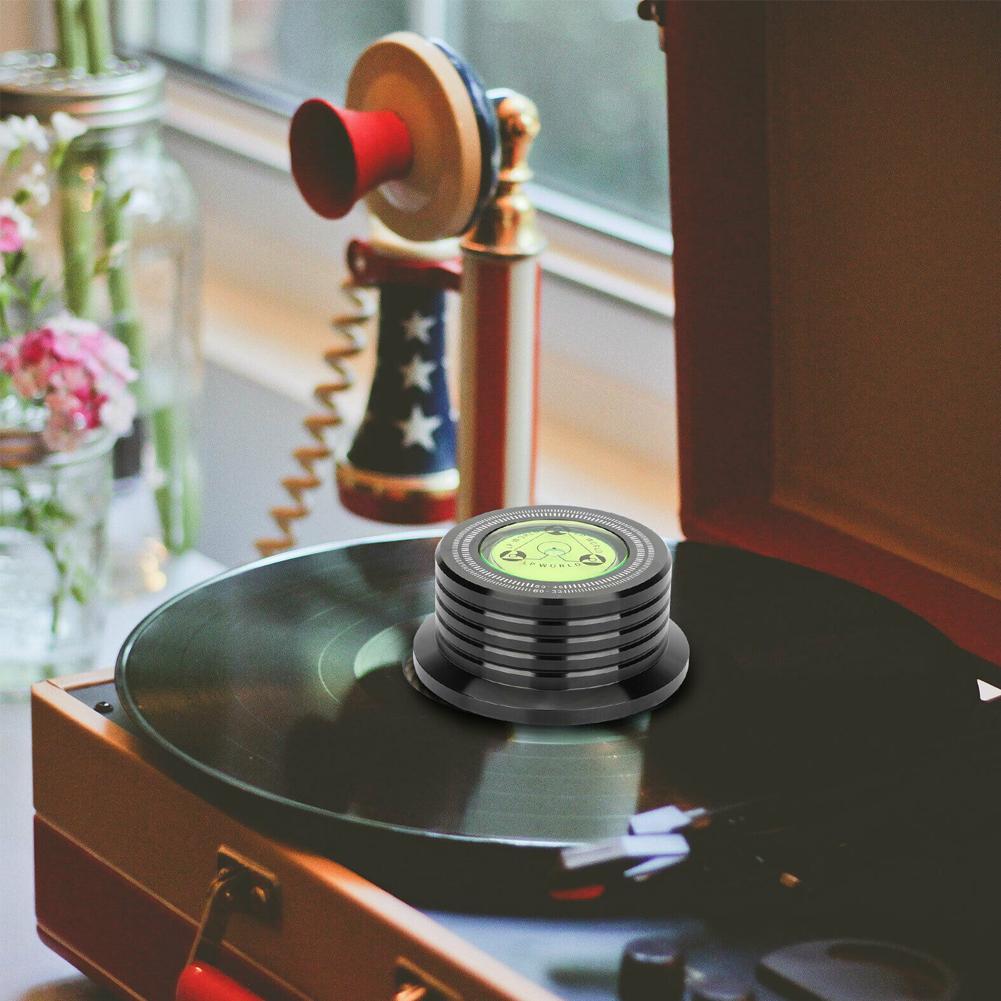 1 Chiếc 60Hz Cho LP Ghi Hình Ổn Định Đa Năng Phông Ghi Bàn Xoay Nhôm Cầu Thủ Có Cấp Độ Ổn Định Kẹp Hợp Kim Trọng Lượng