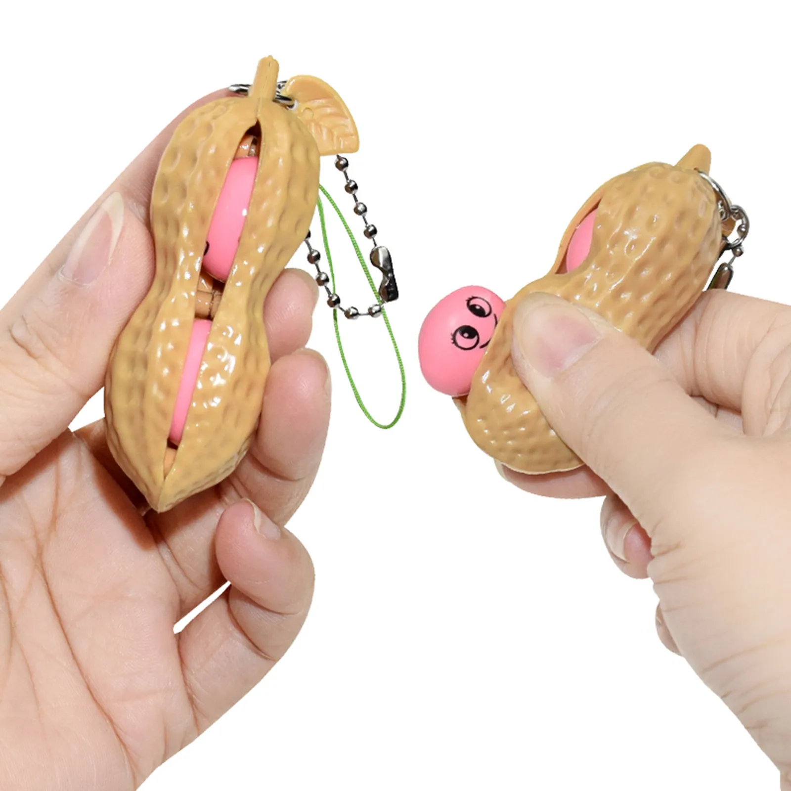 Poppet Edamame Fidget Đồ Chơi Antistress Popper Bóp Đồ Chơi Vô Hạn Đậu Phộng Hạt Đậu Đậu Móc Khóa Fidget Squishy Giải Nén