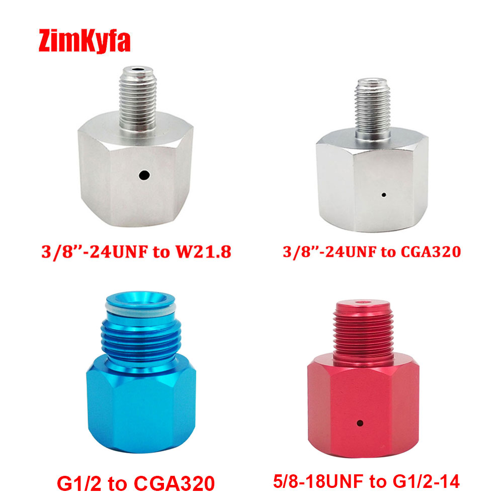 Переходник для домашнего аквариума для Sodastream Co2 бак, канистра W21.8,CGA320,3/8-24UNF 5/8-18UNF 0,825 ”-14 для 88 г/90 г