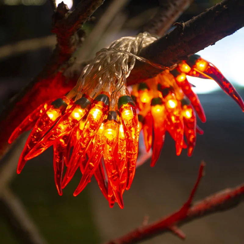 Sáng Tạo LED Ớt Dây Đèn Pin/USB Năm Mới Cổ Tích Đèn Garland Cho Ngày Lễ Tiệc Cưới Giáng Sinh trang Trí