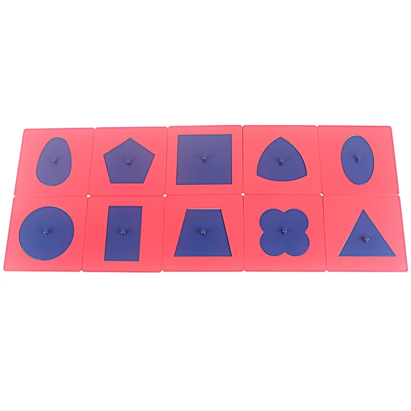 Đồ Chơi Cho Bé Montessori Hình Insets Bộ/10 Với Truy Tìm Khay Hình Dạng Hình Học Vẽ Cho Giáo Dục Tuổi Ấu Thơ Mầm Non