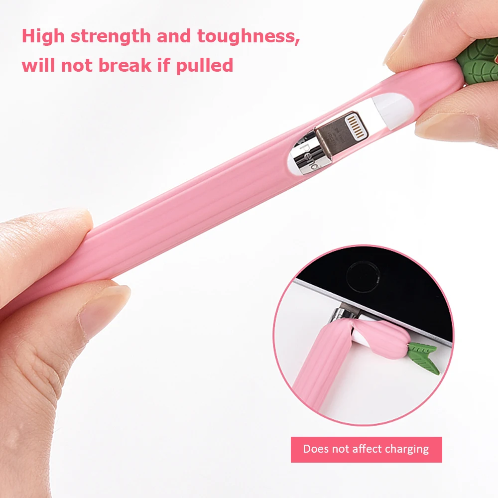 Dễ Thương Quả Dẻo Silicone Dành Cho Apple Bút Chì 1st 2nd Thế Hệ Vỏ Bảo Vệ Cho Apple Bút Chì 1 2 Rau Củ Silicone Trường Hợp