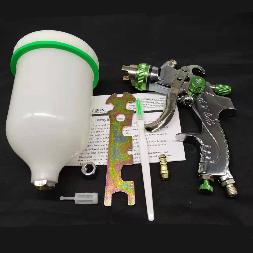 WENXING Professioneel HVLP-spuitpistool 1.4 / 1.7 / 2.0mm Nozzle Gravity Airbrush voor autolakken