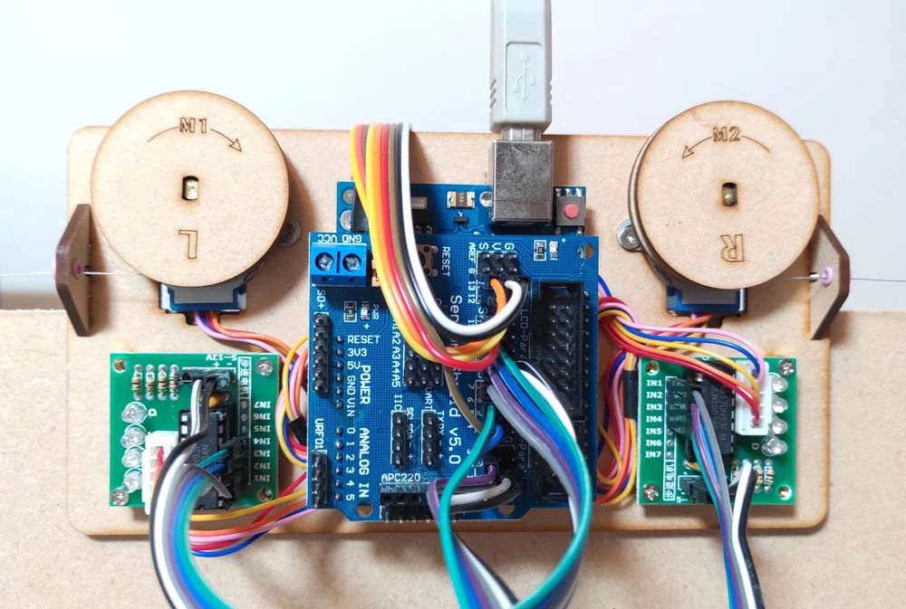 2022 Mới Vẽ Tranh Treo Tường Robot Với Cáp _ Ba Lô Arduino Máy Làm Dự Án Bộ Cực Đồ Thị Có Động Cơ Tự Làm Thân Đồ Chơi các Bộ Phận