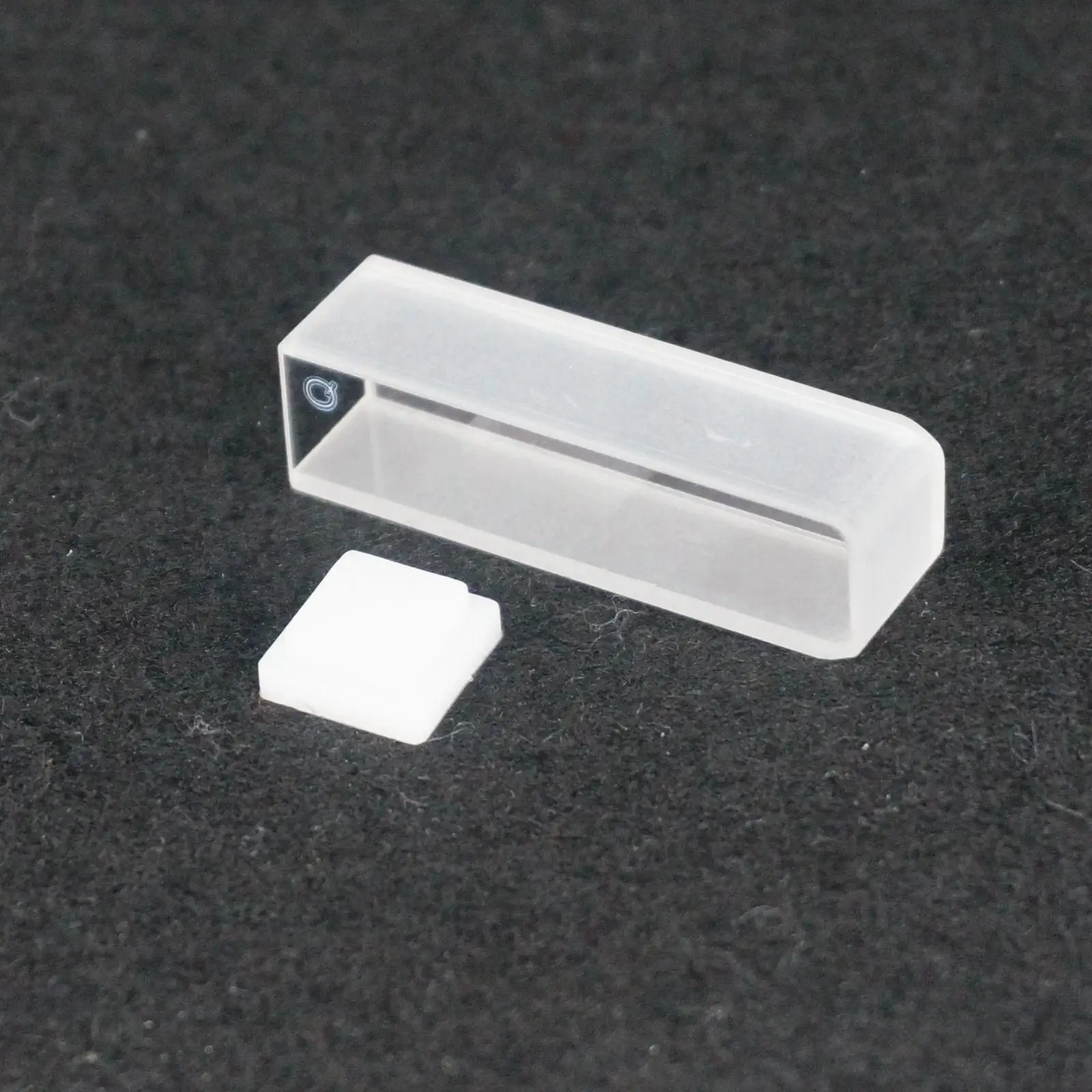 2 Chiếc 10Mm Độ Dài Đường Đi JGS1 Thạch Anh Tranh Cửu Tế Bào Có Nắp Đậy Cho Spectrophotometers
