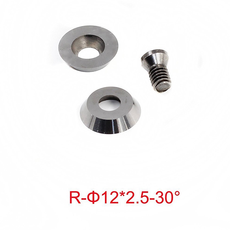 Lber 3個タングステン超硬カッターインサートセット木材旋盤旋削工具 (インクルード11ミリメートル正方形半径、12ミリメートルラウンド、28X10Mm d