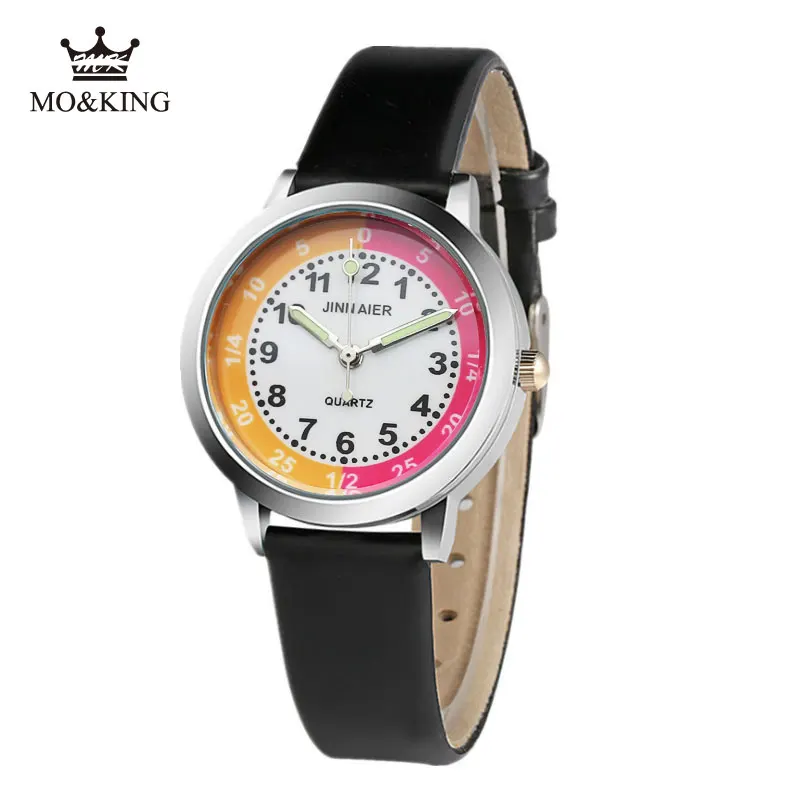 Marca superior bonito bebê único crianças meninos meninas crianças relógio de pulso de quartzo número relógio presentes pulseira sinoked relojes relógio