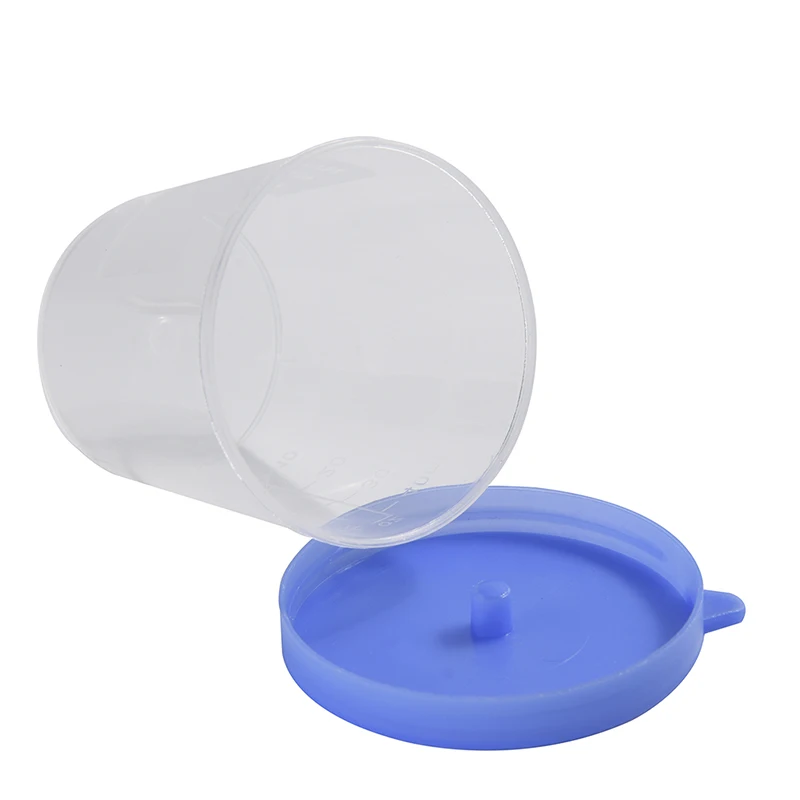 Cốc Nhựa 40 Ml Nước Tiểu Bình Chứa Mẫu Vật Cúp Mẫu Chai Nóng 10 Chiếc Tập Đúc Tốt Nghiệp Ml Và Oz PP eo Vô Trùng Xanh Bộ Đội