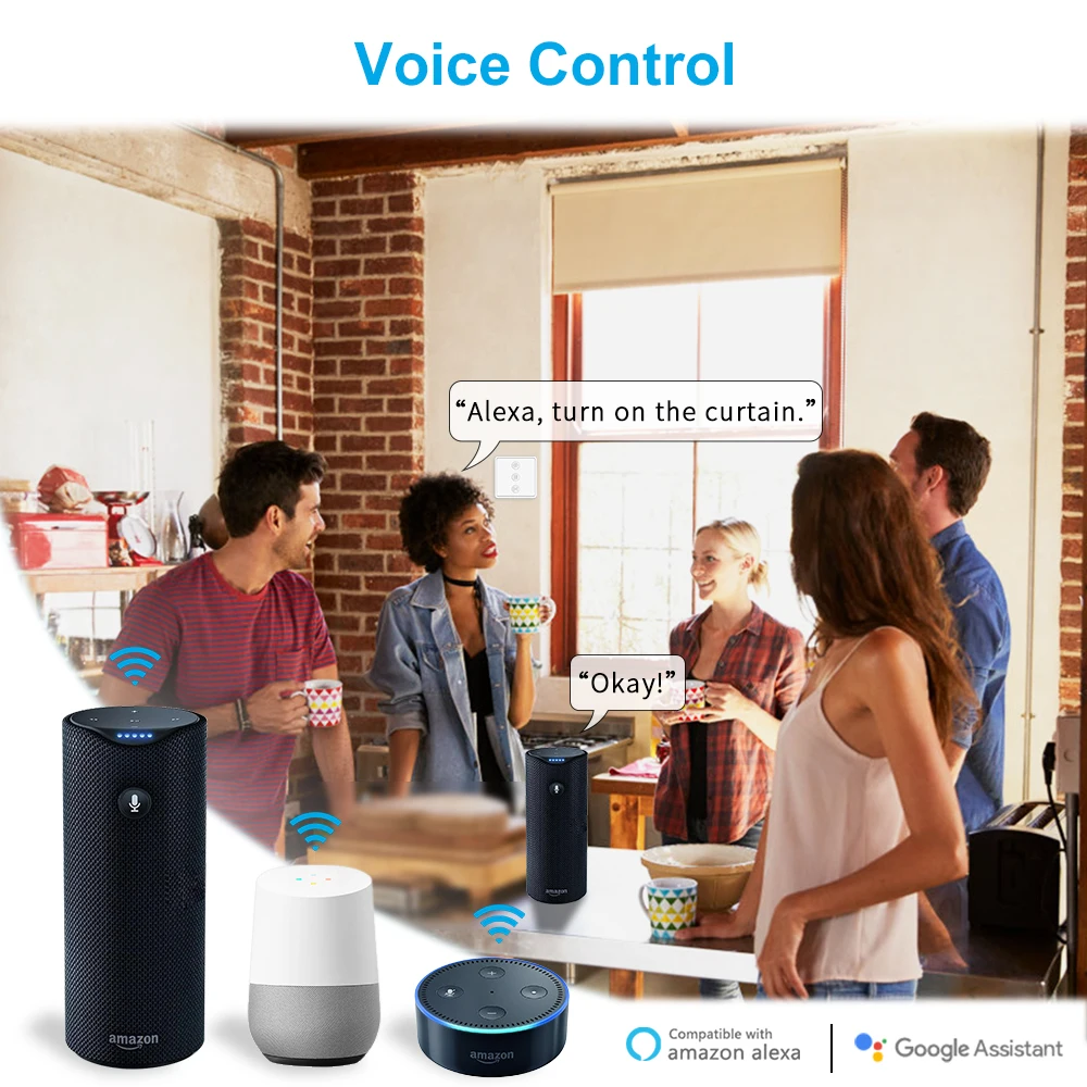 Tuya Smart Life EU WiFi interruptor de cortina de persiana enrollable para persianas motorizadas con Control remoto Google Home Aelxa Echo Smart Home