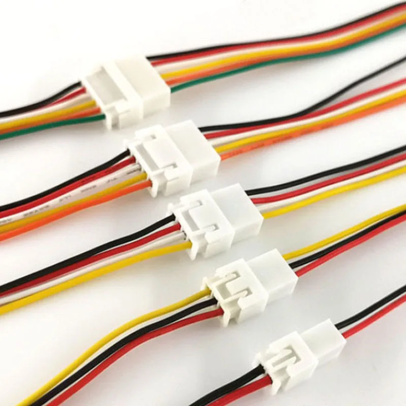 20PCS 10 Par Micro JST XH 2.54 MM 2P 3P 4P 5P 6PIN Masculino Feminino Plug Conector Com Fio Terminal de Cabos 200mm 26AWG 20CM