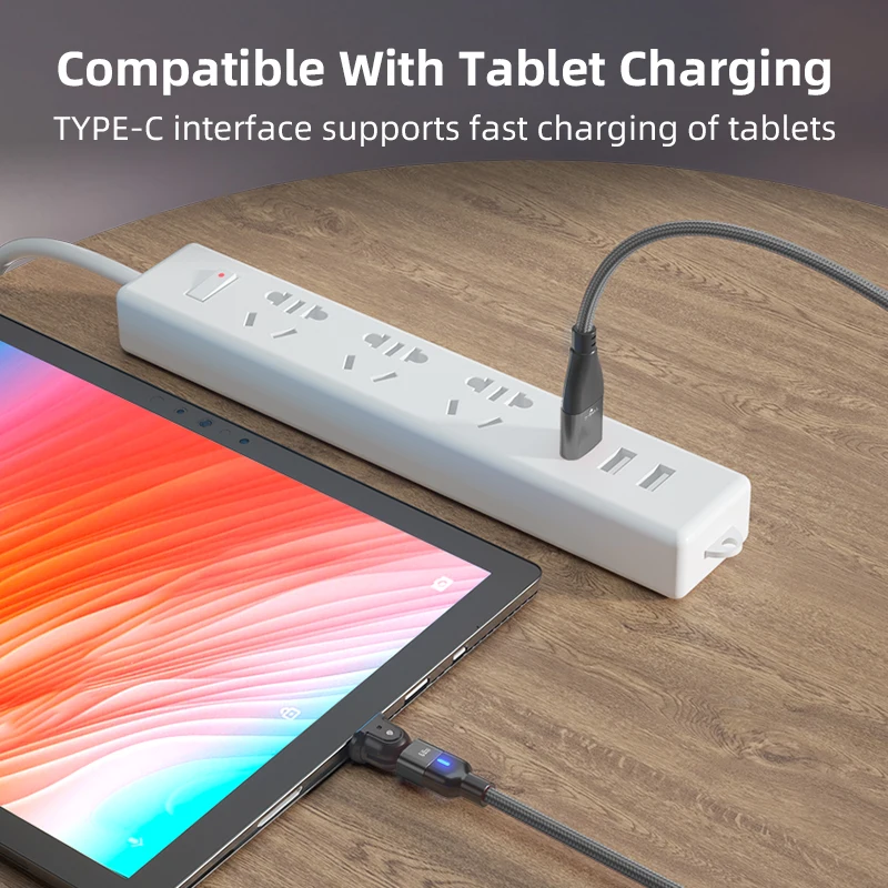 Kabel USB Tipe C 3 In 1 Ke Kabel USB Tipe C Pengisian Cepat untuk iPhone Samsung PD 60W Pengisian Cepat Kabel USB 360 ° untuk Perangkat Tipe C