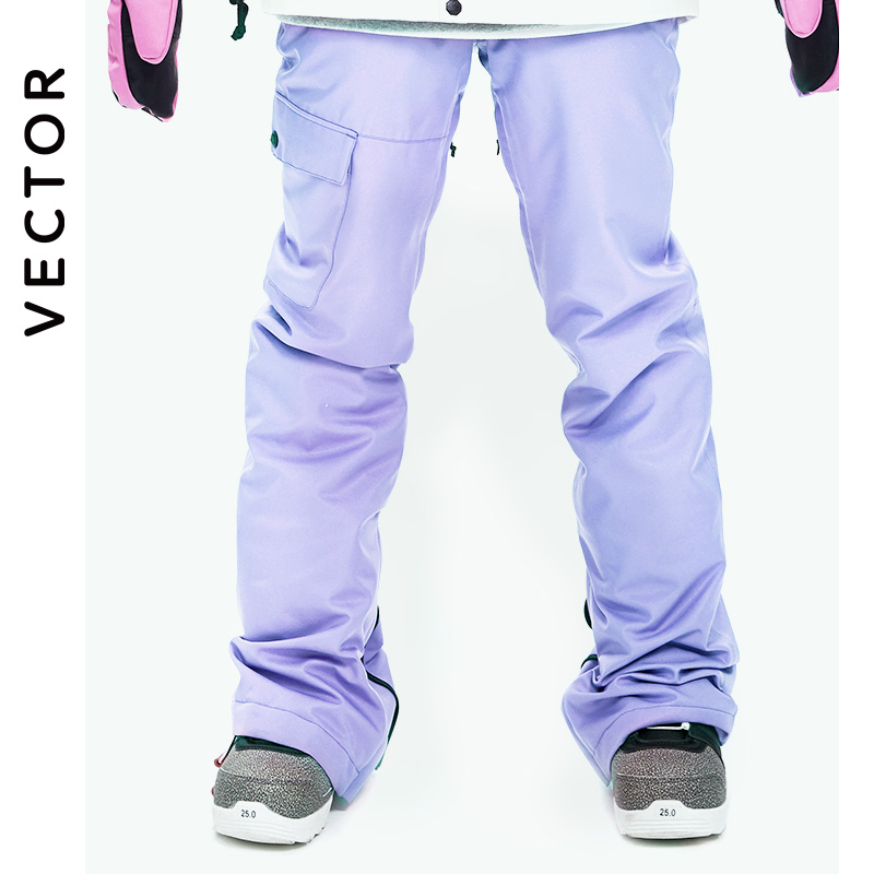 Vector marca inverno calças de esqui das mulheres ao ar livre de alta qualidade à prova vento à prova dwindproof água quente calças neve inverno esqui snowboard