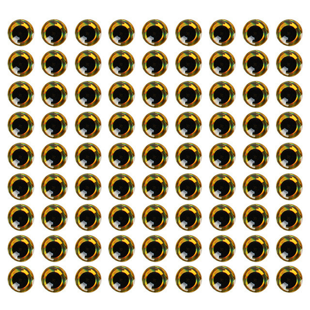 100 Cái/lốc Mồi Dụ Cá Mắt Toàn Phương 3D 3Mm 4Mm 5Mm 6Mm Mô Phỏng Câu Cá Minnow Nhân Tạo cá DIY Mắt Câu Cá