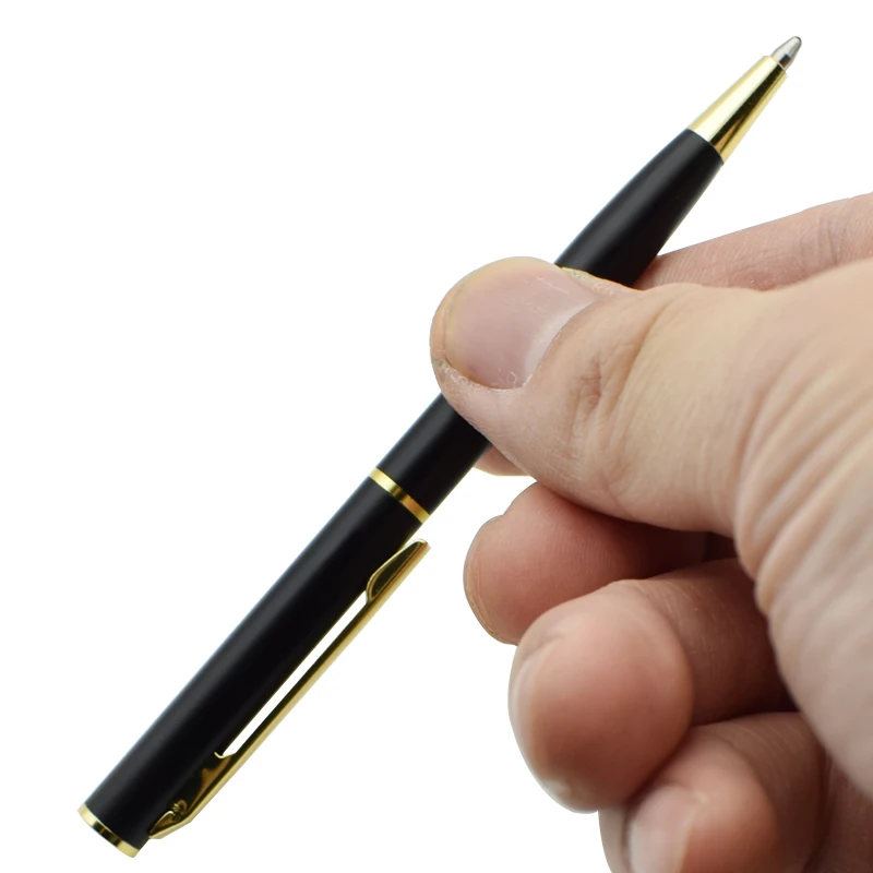 Mini rotierender Kugelschreiber im Taschenformat, Metallmaterial, 0,7 mm, schwarze blaue Tinte, Nachfüllung, Kugelschreiber, Büro, Schulbedarf, Schreibwaren