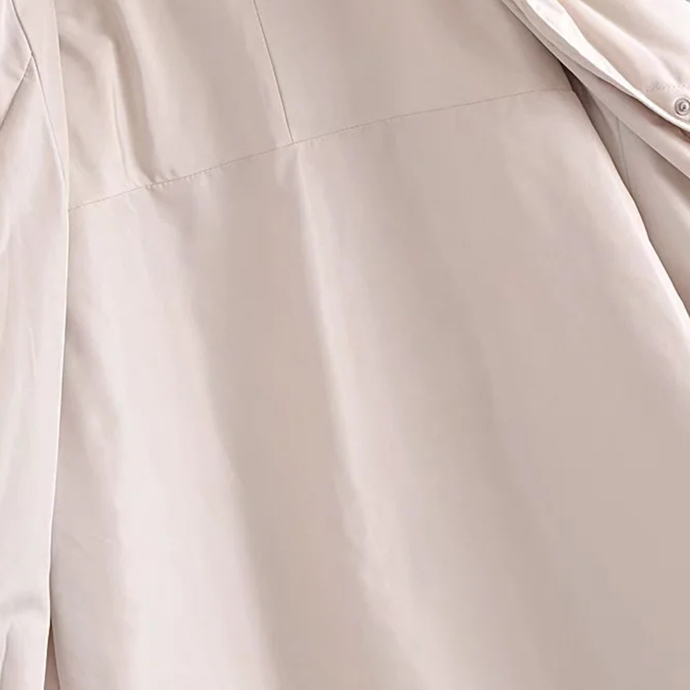 XEASY-ropa de algodón con cuello con capucha para mujer, abrigo informal Vintage de color Beige cálido, ropa de calle, Parkas de manga larga, Top elegante 2021