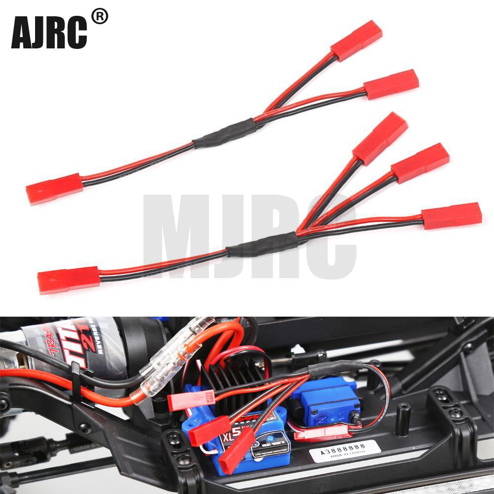 Ajrc Drei-in-Eins-Kabel Esc Netzteil Externe Verkabelung Jst Für 1/10 Rc Crawler Auto Defender Trx6 Trx4 Taktische Einheit Bronco