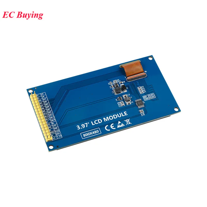 3.97 Polegada tft lcd 3.97 "display ips resistência módulo de tela toque visão completa hd 800*480 c51 stm32 driver nt35510 diy para arduino