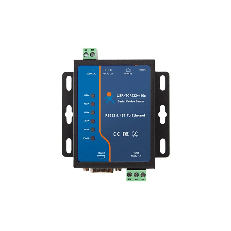 Usr-Tcp232-410S Адаптер последовательного порта RS232/RS485/RS485/IP-устройств Сервер Ethernet-конвертер Поддержка DHCP/DNS