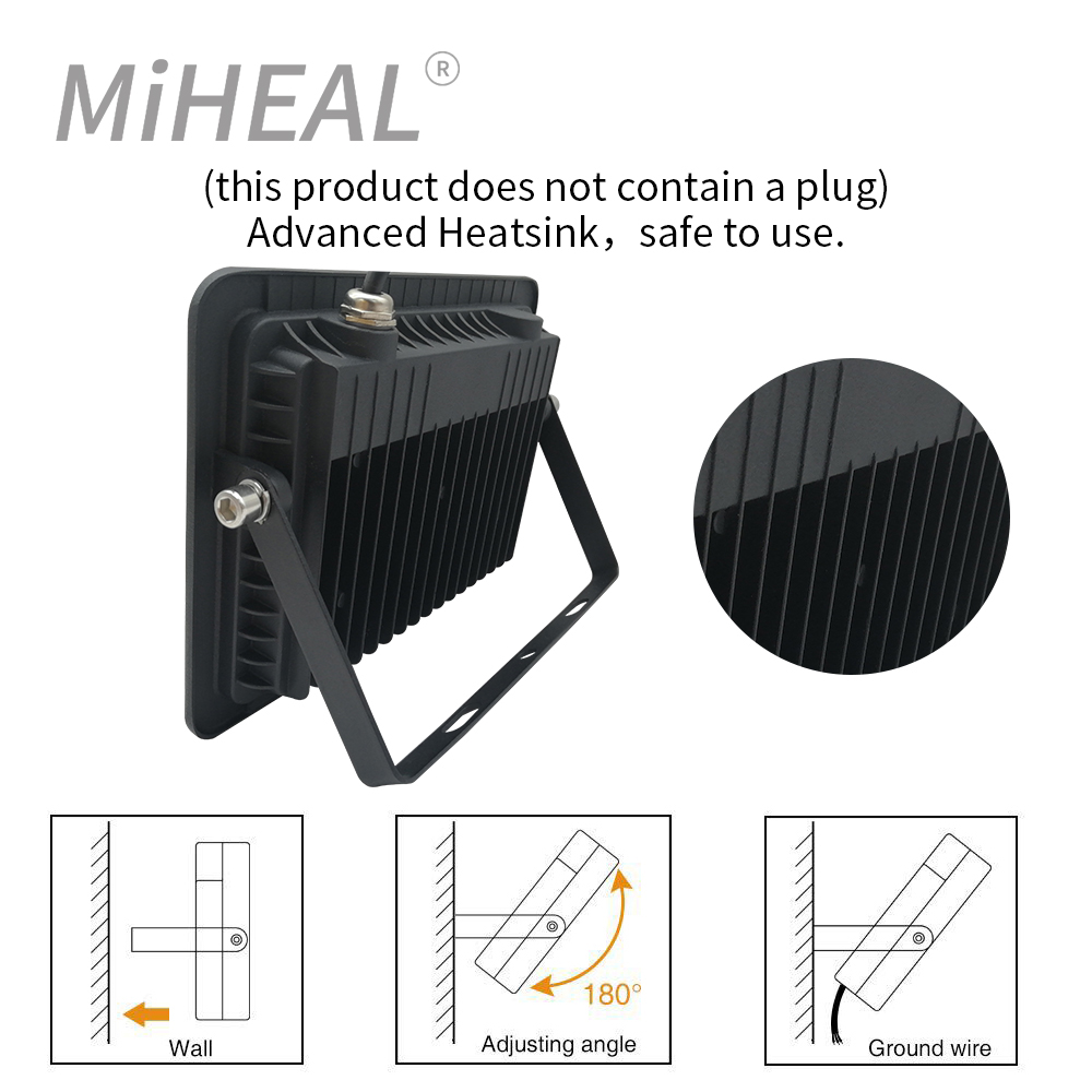 110 V/220 V LED 工業用照明 10 ワット 20 ワット 30 ワット 50 ワット 100 ワット工場ワークショップガレージ IP68 作業ランプ LED マイニングランプ投光器