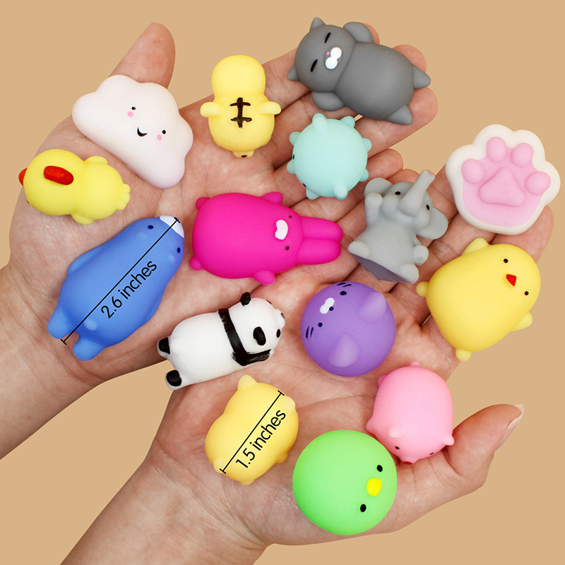 50-5 pçs kawaii squishies mochi anima brinquedos mole para crianças antiestresse bola espremer festa favores alívio do estresse brinquedos para o aniversário