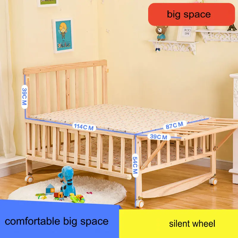 ฝาแฝด Crib ยุงสุทธิ,คู่เด็ก Cot สามารถ Joint ผู้ใหญ่เตียง