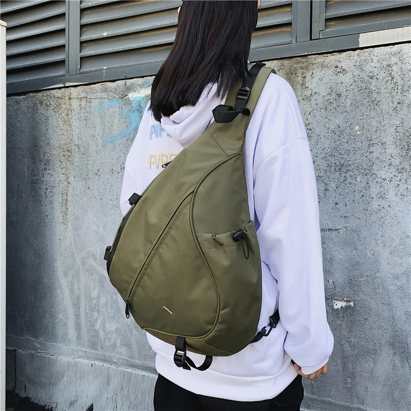 Bolsa mensageiro estilo retrô, bolsa de ombro multifuncional para casal, mochila esportiva para casais, de nylon