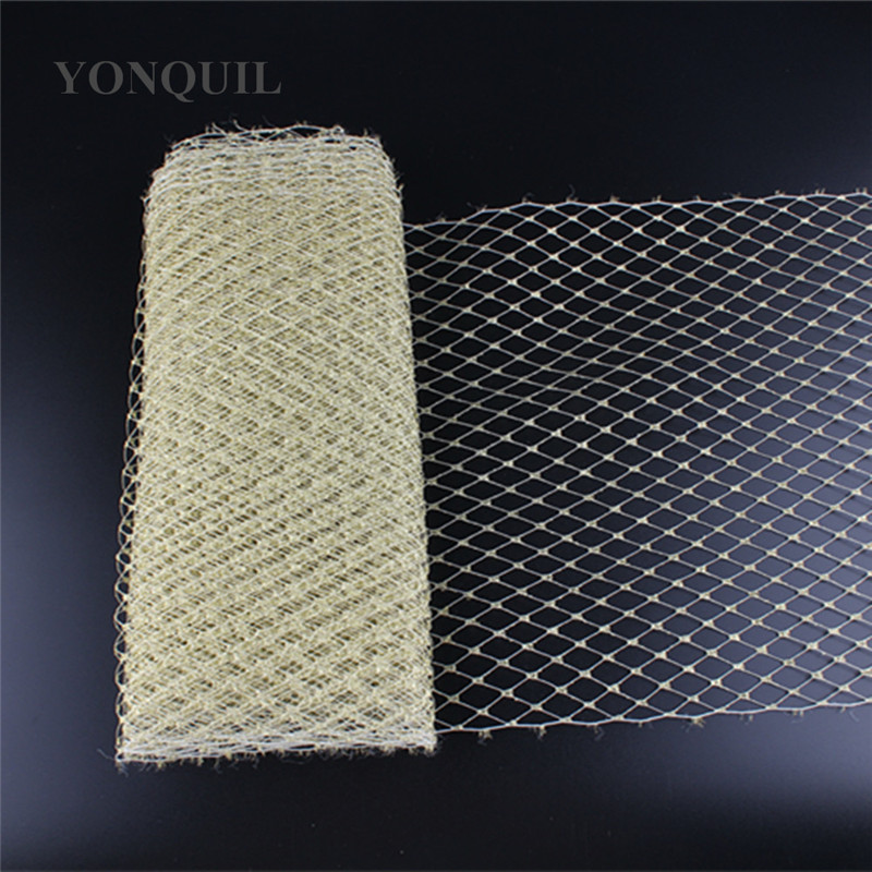 Braut Vogelkäfig Schleier 23CM Breite für Hochzeit Kopfbedeckung Netz DIY Haarschmuck Hüte Schleier Stoff Fascinator Mesh Material