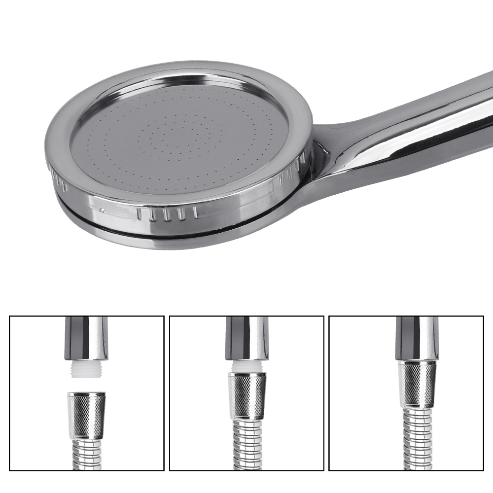 Chuva Chrome Bath Shower Head, Bico De Pulverização De Alta Pressão, Economia De Água, Alta Pressão, 1Pc