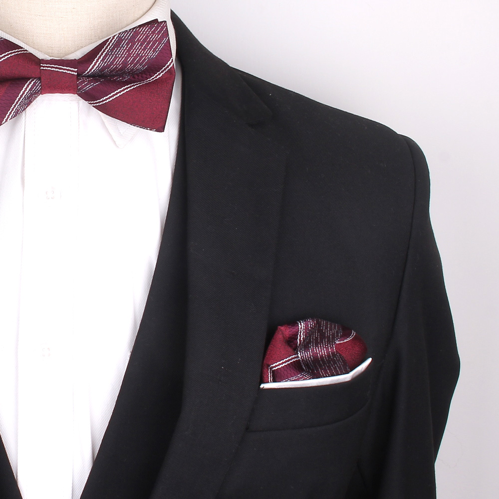 ไวน์แดงพ็อกเก็ตสแควร์สำหรับผู้ชายผู้หญิงลายหน้าอกผ้าเช็ดตัวงานแต่งงานHankyสุภาพบุรุษHankiesผู้ชายชุดผ้าเช็ดหน้าผ้าเช็ดตัว