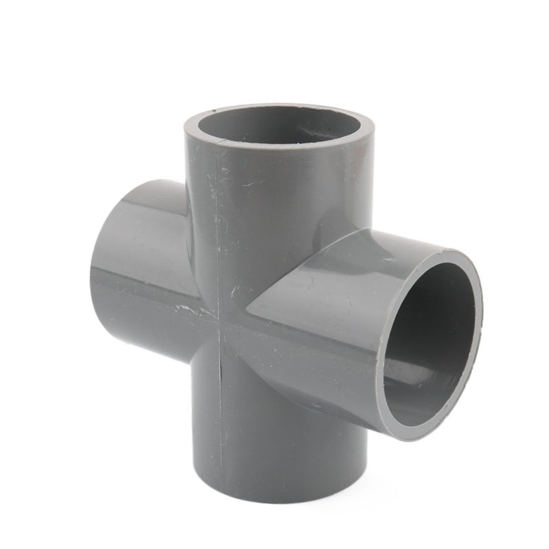 1Pc 20 25 32Mm Màu Xám Ống Nhựa PVC Kết Nối Thẳng Khuỷu Tay Thun Chéo Khớp Nối Ống Nước Adapter 3 4 5 6 Cách Khớp