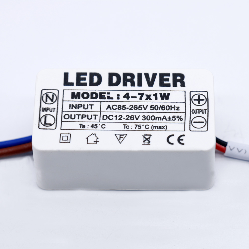 LED-Treiber 300mA 1-3W 3-5W 4-7W 8-12W 12-18W 18-25W 25-36W LED-Netzteil 350mA AC90-265V Beleuchtungstransformatoren für LEDs