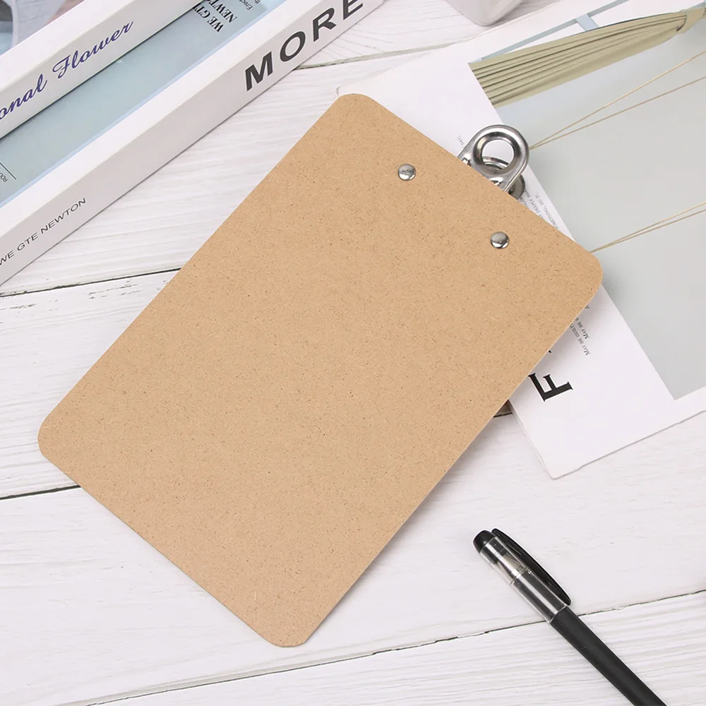 คลิปบอร์ดไม้ A4 A5ไม้คลิปเขียนแผ่น Pad Note Board เก็บโฟลเดอร์คลิปสำนักงานร้านอาหารโรงแรมซัพพลาย