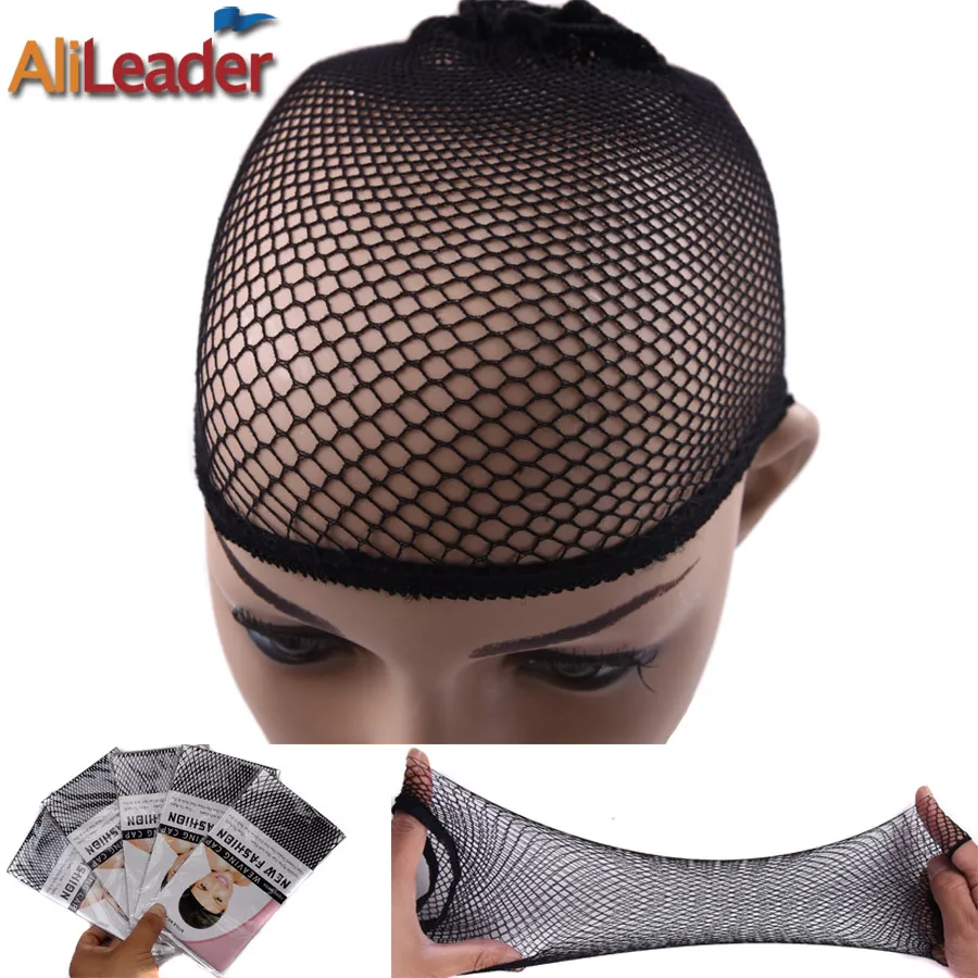 Tóc Giả Phụ Kiện Nylon Đàn Hồi Wig Cap Tóc Lưới Dây Ngắn Cột Lưởi Câu Màu Đen Mũ Nâu Stocking Cap Cho Làm Tóc Giả Kéo Dài Hairnets