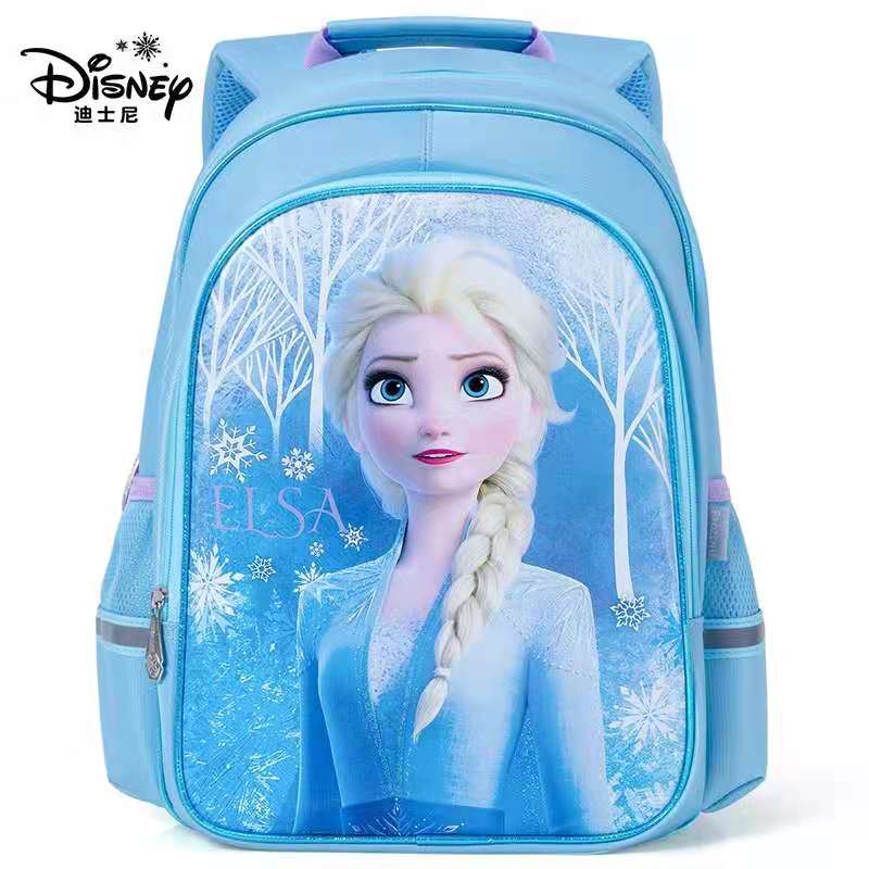 Mochila escolar de Frozen de Disney para niñas, Mochila ortopédica de hombro para estudiantes de primaria, Elsa, Anna, gran capacidad, regalos de cumpleaños