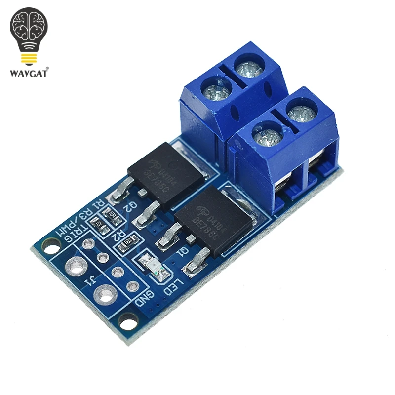 1/10 Uds 15A 400W MOS FET interruptor de disparo módulo de accionamiento PWM Panel de Control regulador para arduino