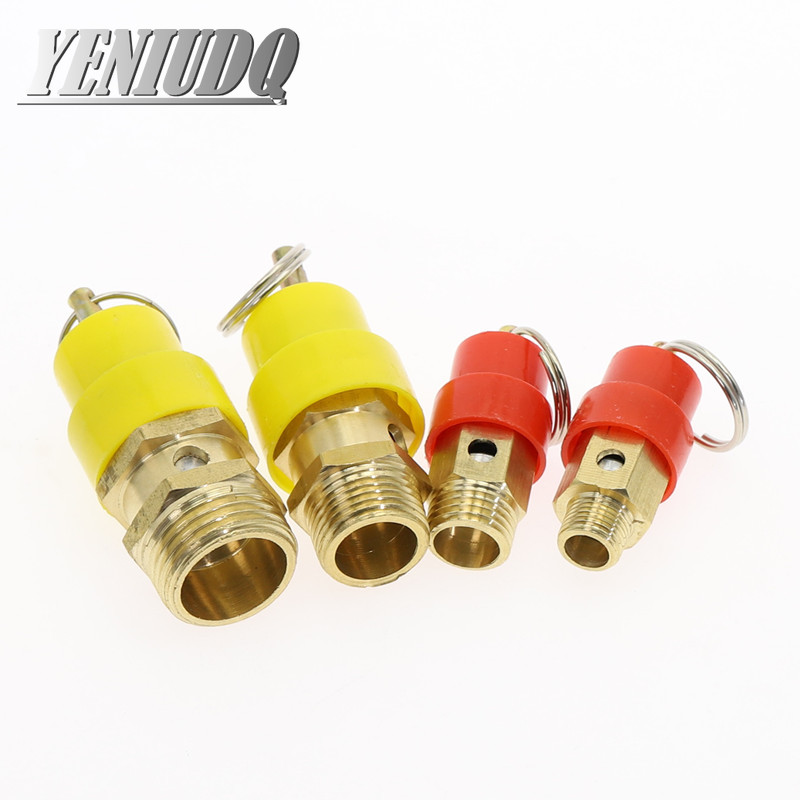 1 Chiếc 1/4 ''3/8" 1/2 "BSP Dây Chuyền 1/3/4/5/6/7//8/10/12KG Không Khí An Toàn Van Giảm Áp Lực Phát Hành Bộ Điều Chỉnh Áp Lực Đường Ống